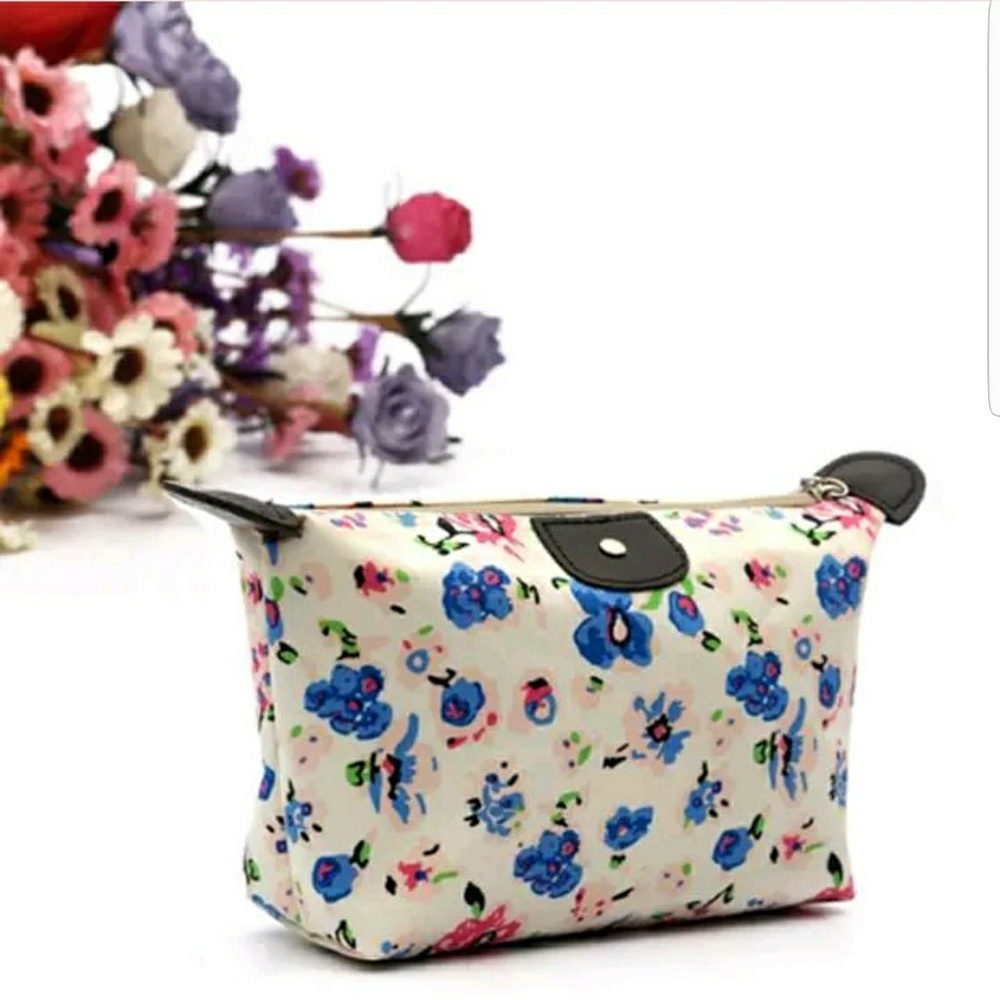 Retro makeup cosmetic bag/pouch